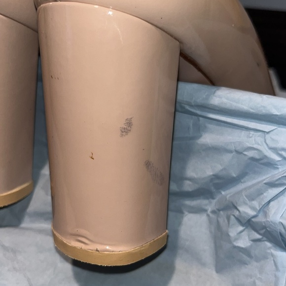 PRADA 39.5 patent Calzature Donna heel ,Vernice, Cipria/Nude. In original box - Picture 7 of 9